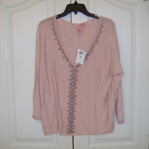 Brand New Bandalino Cammie Pink with fringe - Size XL